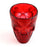 Gothic Skull Ruby Plastic Shot Glasses - 2 ounce - Pack of 4
