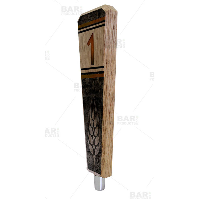 Numbered Beer Tap Handles - Oak Wood - Classy Hops