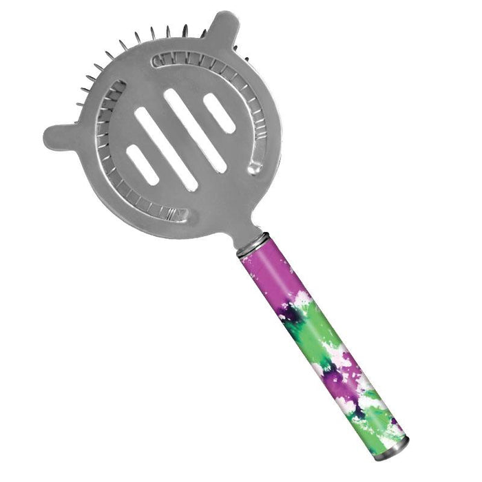 Designer Cocktail Strainer - Pipe Handle - Tie Dye