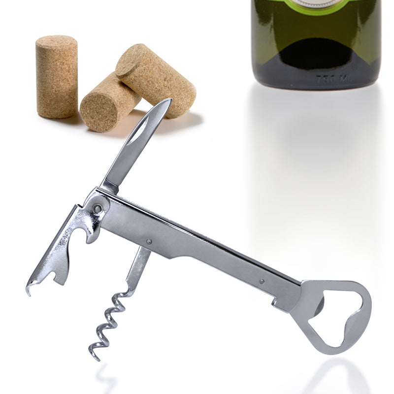 Stainless Steel Wine and Beer Bottle Opener