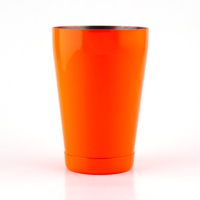 Cocktail Shaker Tin - 18 ounce Weighted - Neon Orange
