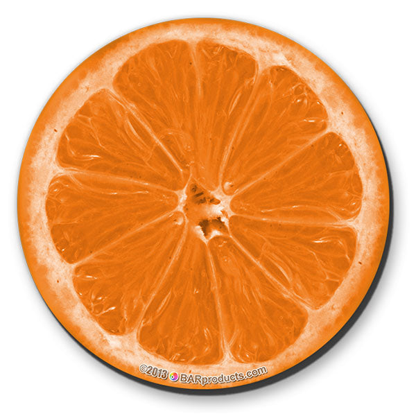 Orange Foam Kolorcoat Coaster