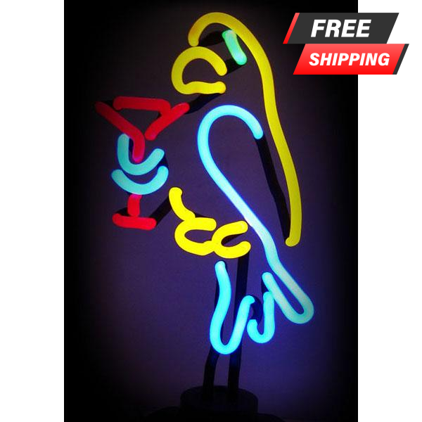 Parrot Margarita NEON Sculpture