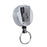 Mirrored Chrome Retractable Reel - Back Clip