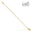 Olea™ Gold Plated Bar Spoon - Weighted Tip - 50cm Length